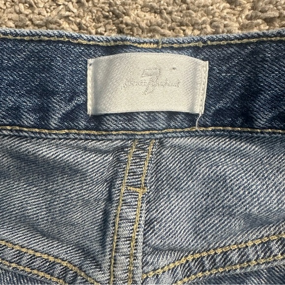 7 For All Mankind Floral Embroidered Denim Jeans - Picture 9 of 15